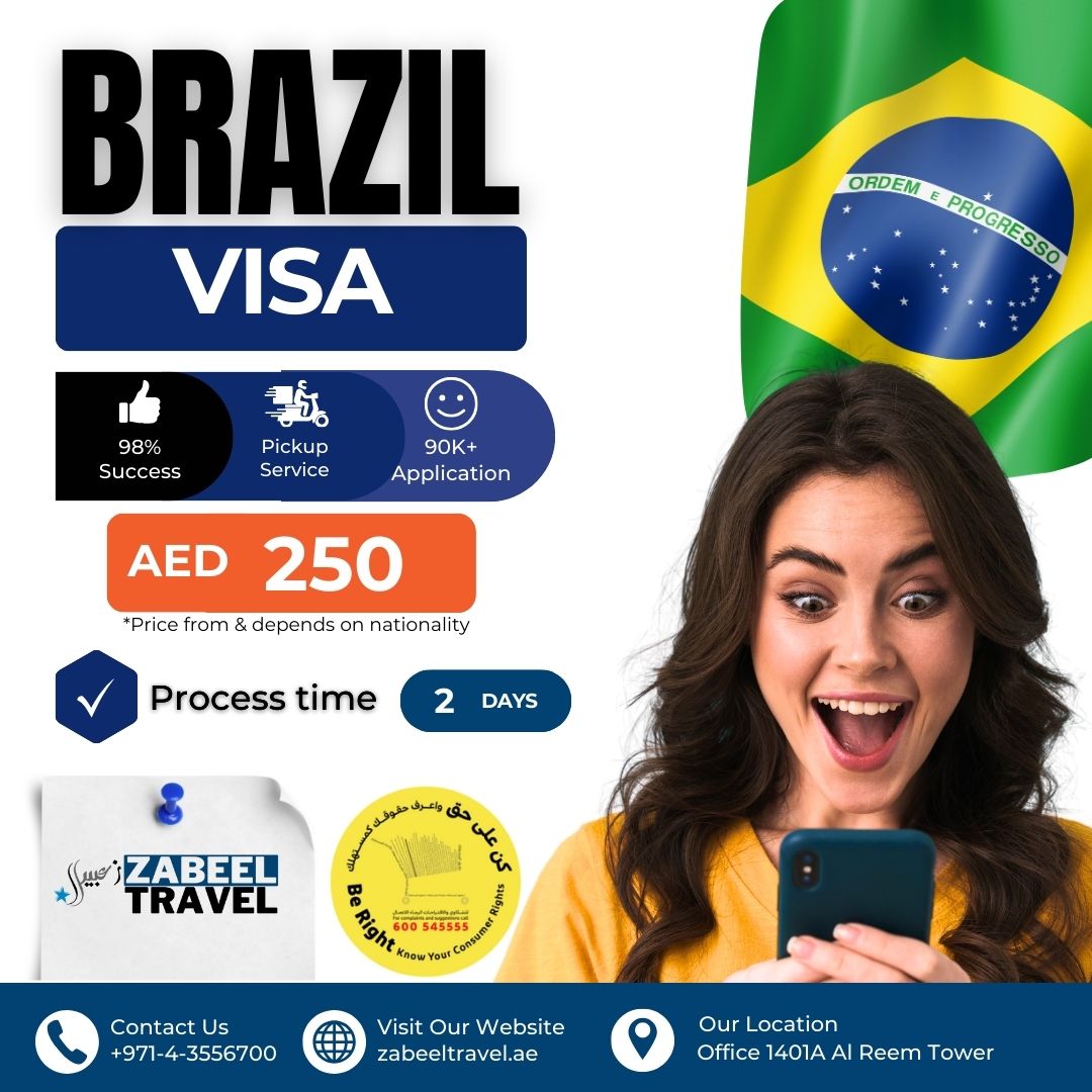 Brazil Visa Zabeel Travel Dubai UAE Residence 2025