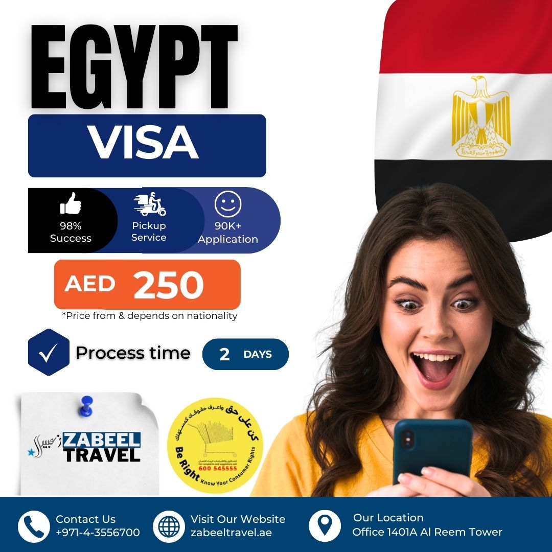 Egypt Visa Zabeel Travel Dubai UAE Residence 2025