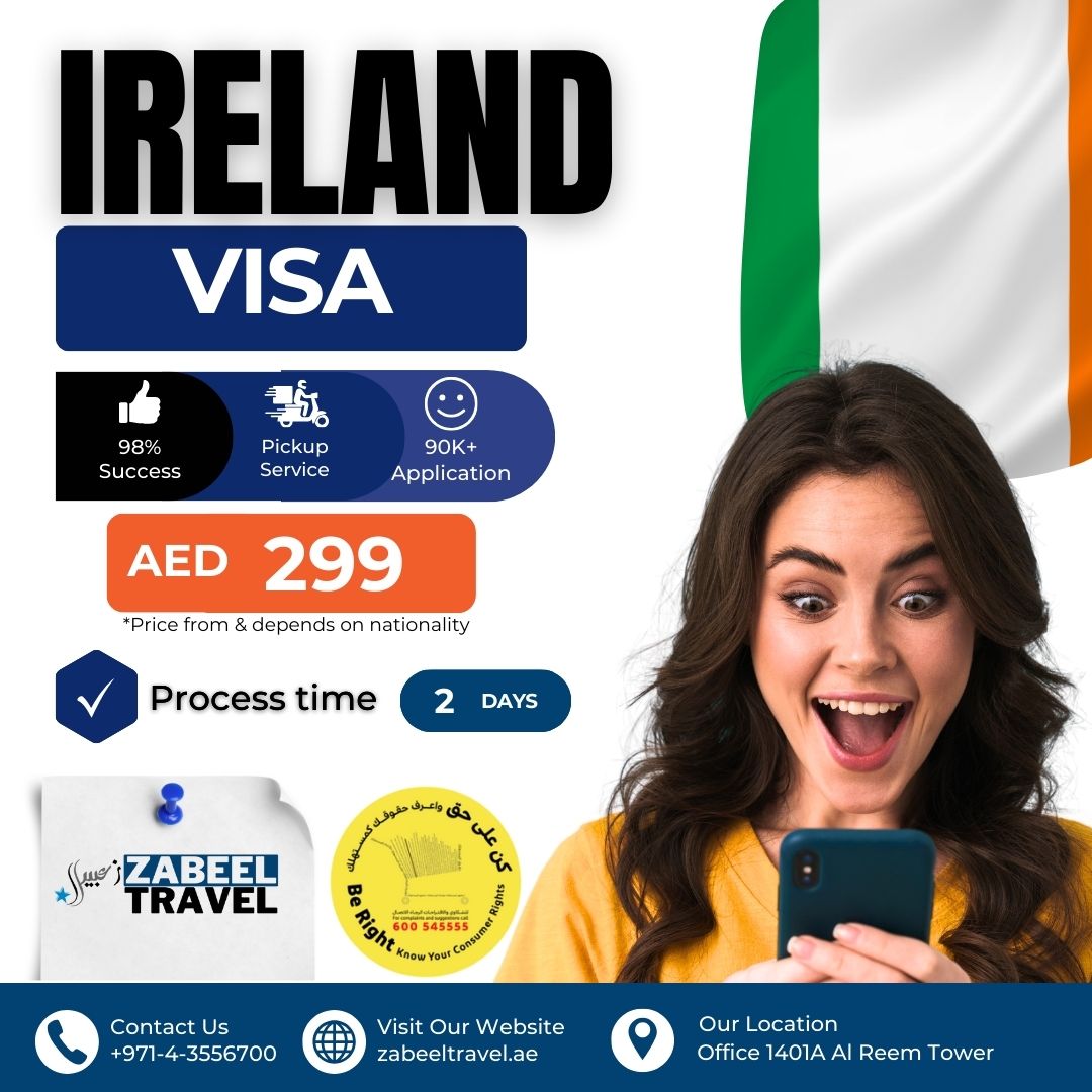 Ireland Visa Zabeel Travel Dubai UAE Residence 2025