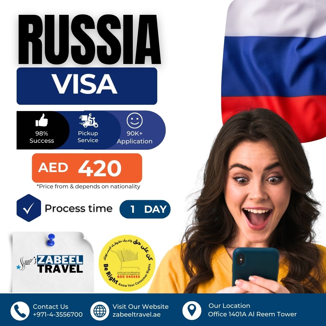 Russia Visa Zabeel Travel Dubai UAE Residence 2025