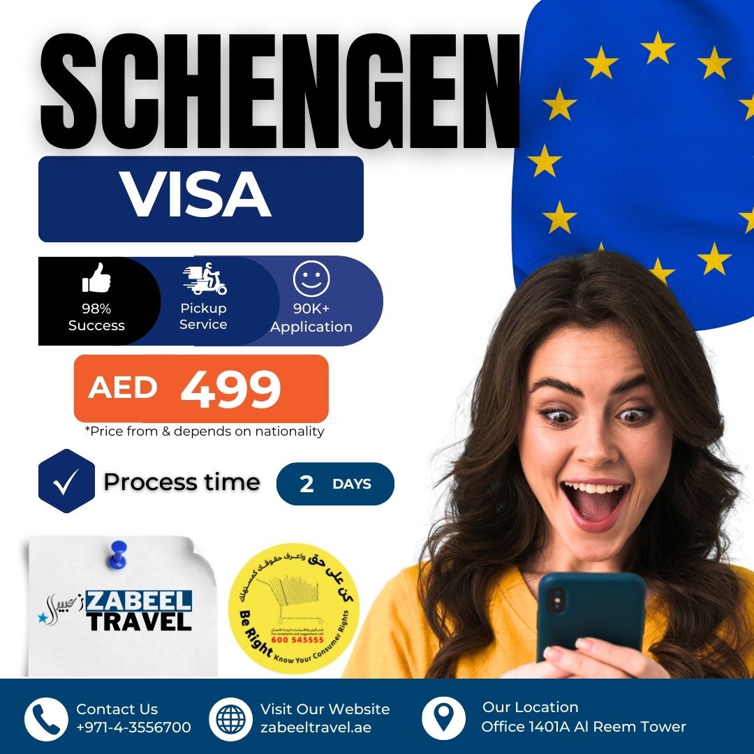 Schengen Visa Zabeel Travel Dubai UAE Residence 2025